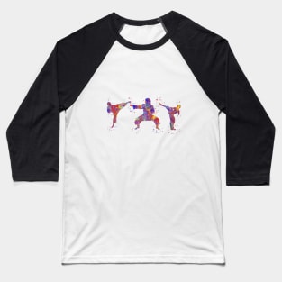 Karate mom with sons Baseball T-Shirt